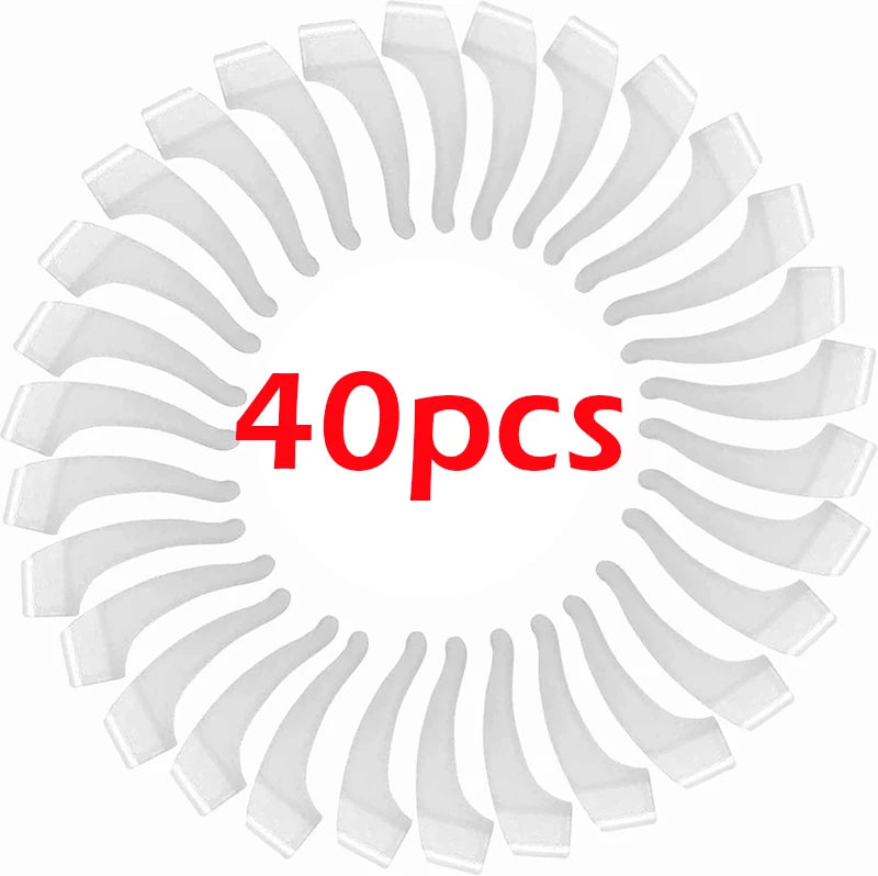 New Arrivals 20 Pairs Set (40PCS) Silicone Anti-Slip Ear Hooks for Women Men Antiskid Glasses Leg Ear Sleeve Clear Anti-fall Eyewear Holder Accessories