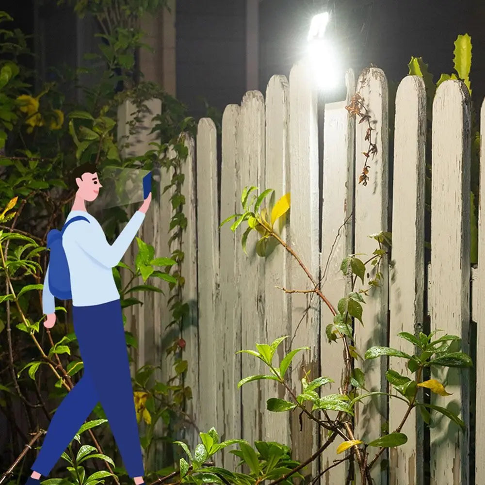 Super Bright Solar Clip Lights IP65 Waterproof Portable Human Body Induction Lighting Body Sensor Camping Garden Wall Light Home Lighting Accessories