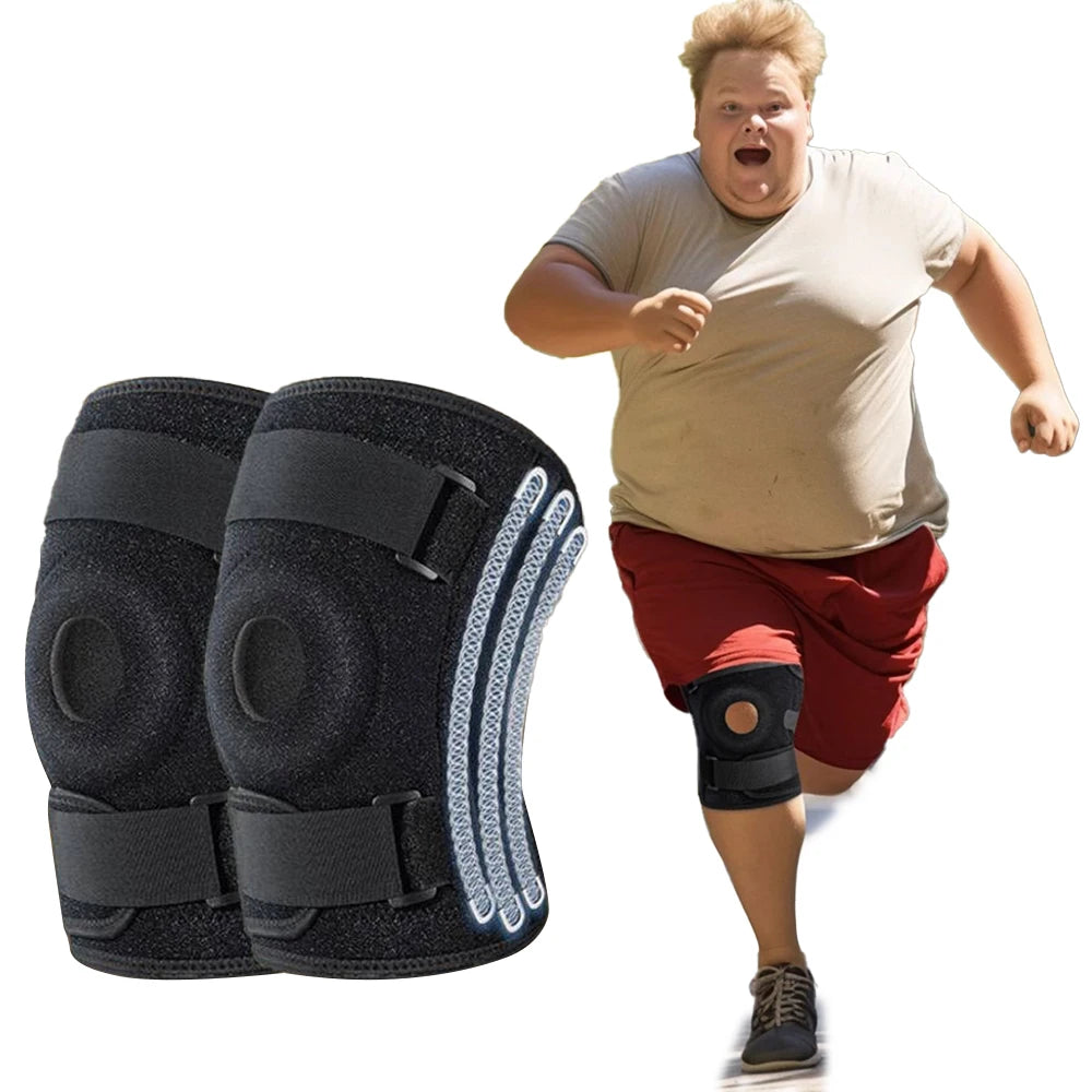 XL-8XL  Plus Size Top Quality Knee Brace for Men & Women – Patella Gel Pads & Side Stabilizers for ACL, Meniscus Tear, Arthritis & Injury Recover Sports Apparel Accessories