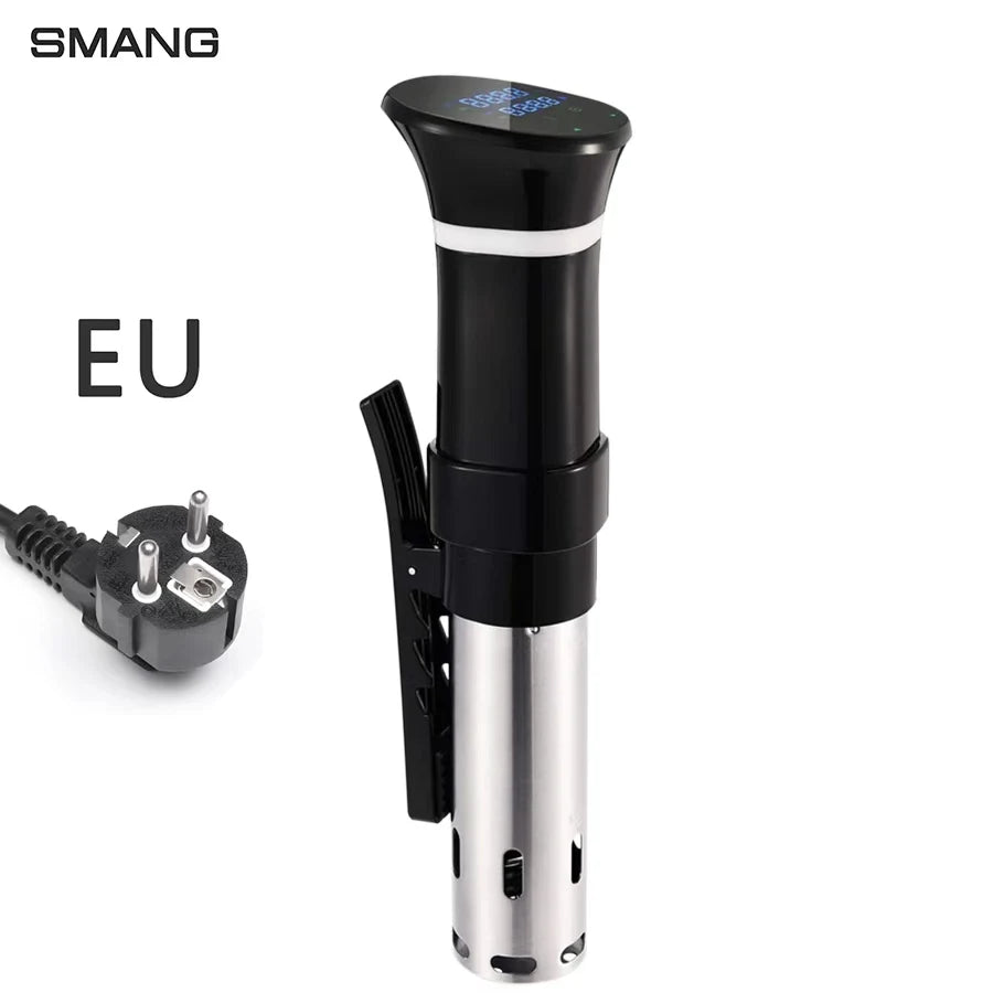 UK/EU Sous Vide WI-FI 1100W High-Power with Slow Cooker Function  99-Hour Timer & Precision Vacuum Cooking, ±0.1°C Temperature Control Home Appliances Kitchen Cooking Accessories