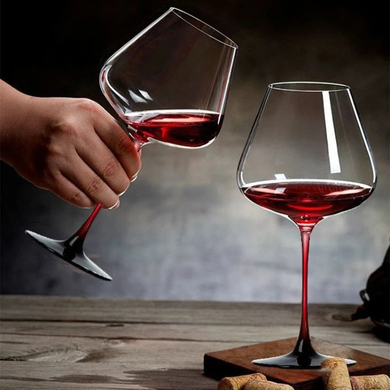 Luxury Crystal 470/570ml Glass Red Wine Glass Big Belly Wine Glass Household Light Luxury Lead-Free Crystal Glass Wine Goblet Home Cava Cellar Bar Drinkware Pubs Night Club Restaurants Hotels Barware Accessories