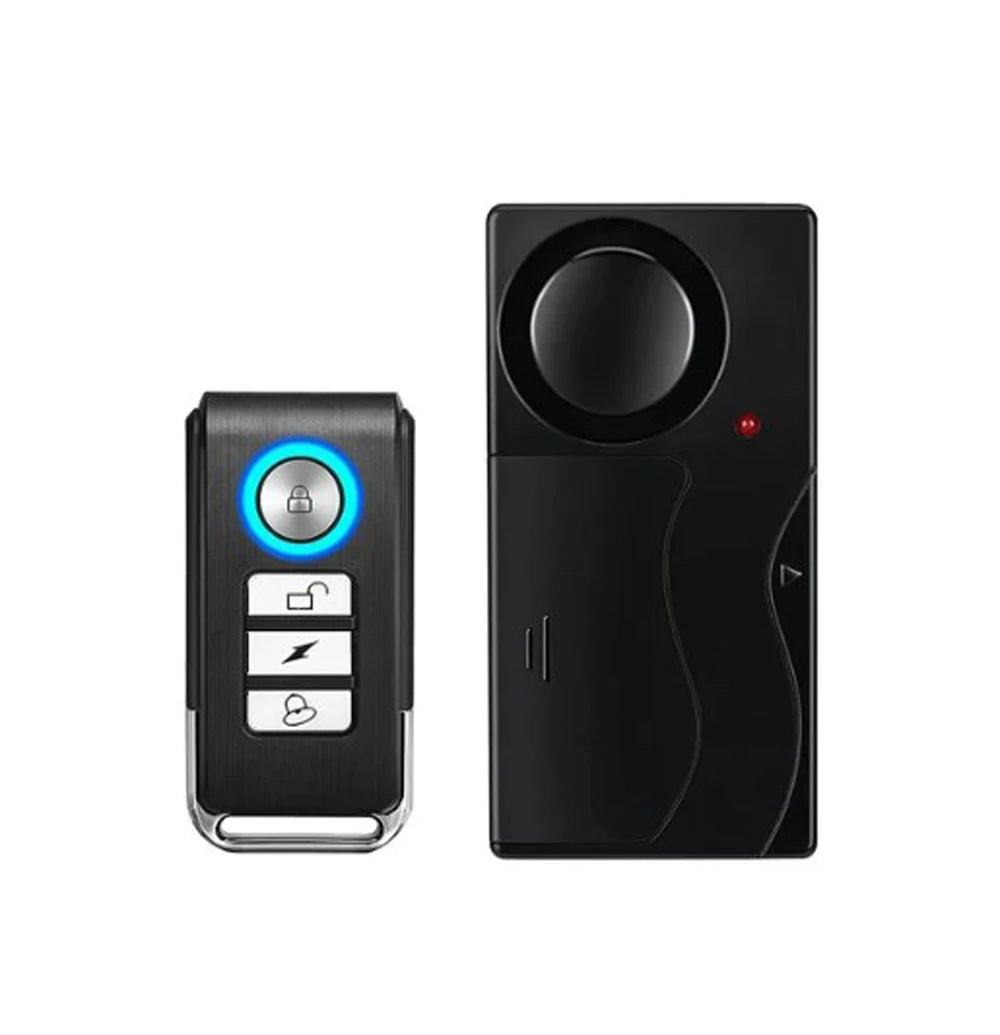 Wireless Vibration Alarm Door And Window Anti-Theft Alarm With Remote Control 110dB Motorcycle Bicycle Security Sensor System