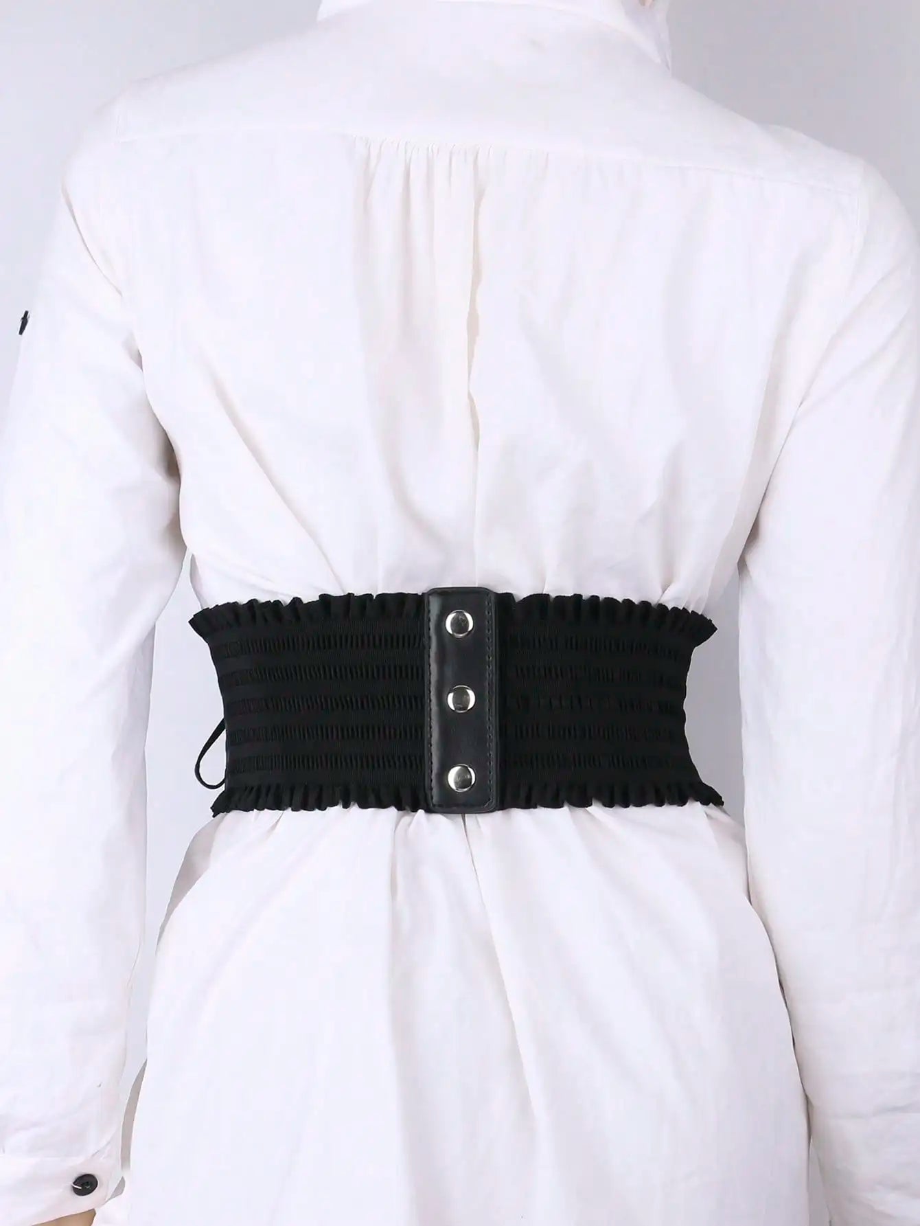 1pc Women Grommet Lace Up Fashionable Corset Belt For Clothes Decoration