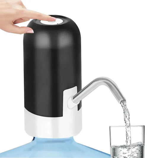 5 Gallon Water Bottle Dispenser USB Charging White Color Automatic Drinking Water Pump Portable Electric Water Dispenser Water Bottle Switch for Travel Camping Picnic Home and Office Use