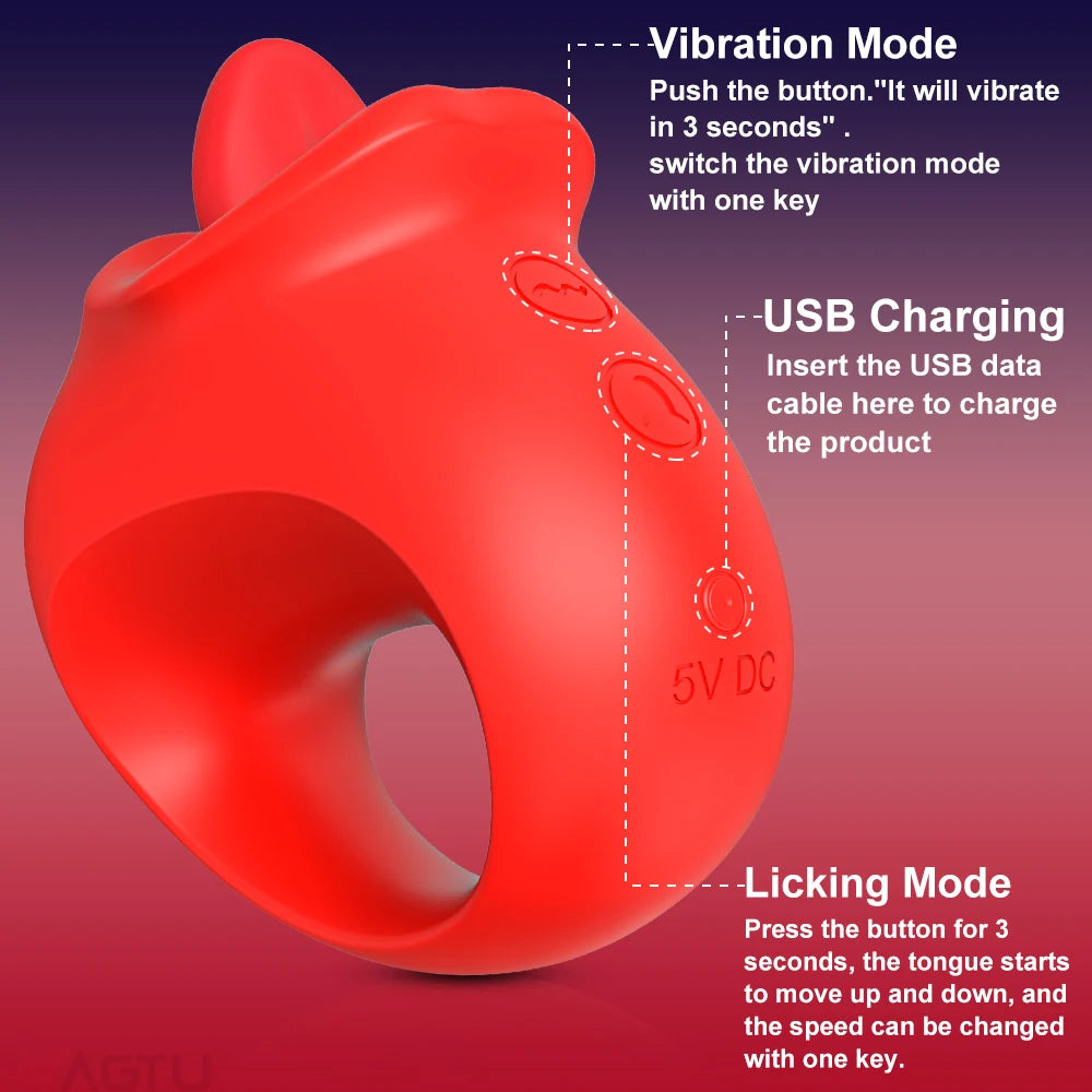 Tongue Licking Vibrator for Women Powerful Swing Clitoris Stimulator Oral Nipple Massager Sex Toy for Female Adult Couples Goods