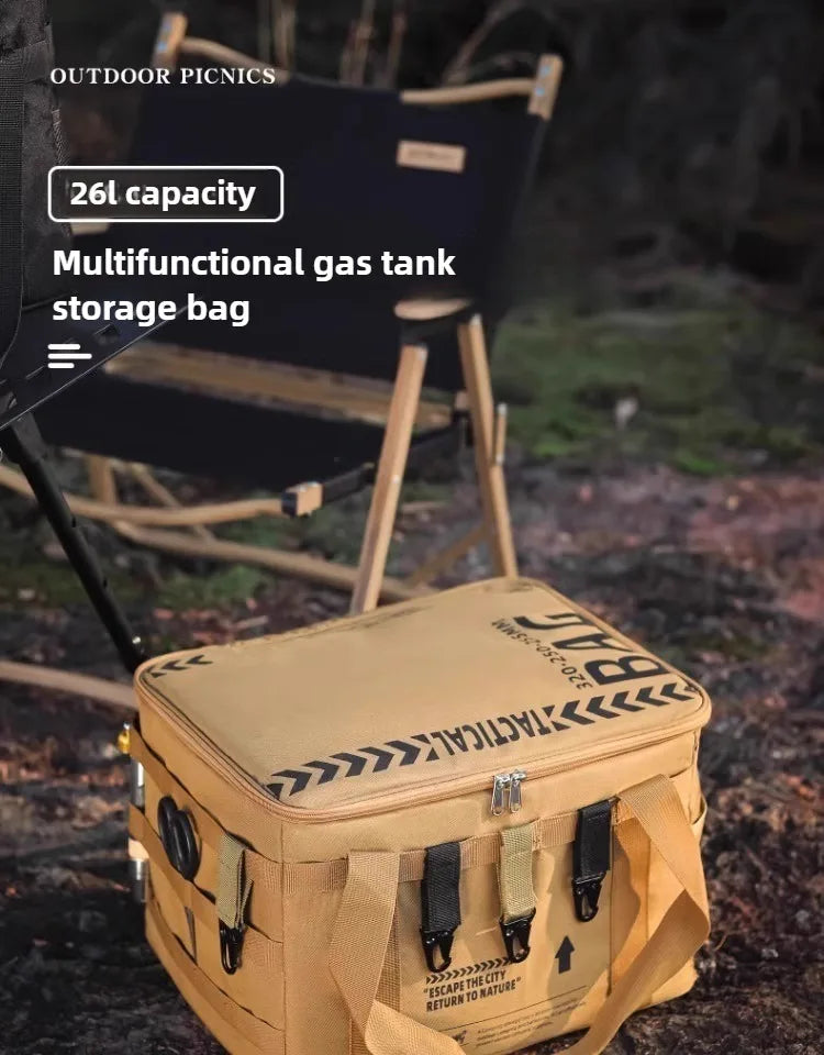 26 L Outdoor Camping Storage Bag Cooler Lunch Box Thermal bag Travel Tableware Handbag Insulated bag for Camping Picnic Tool