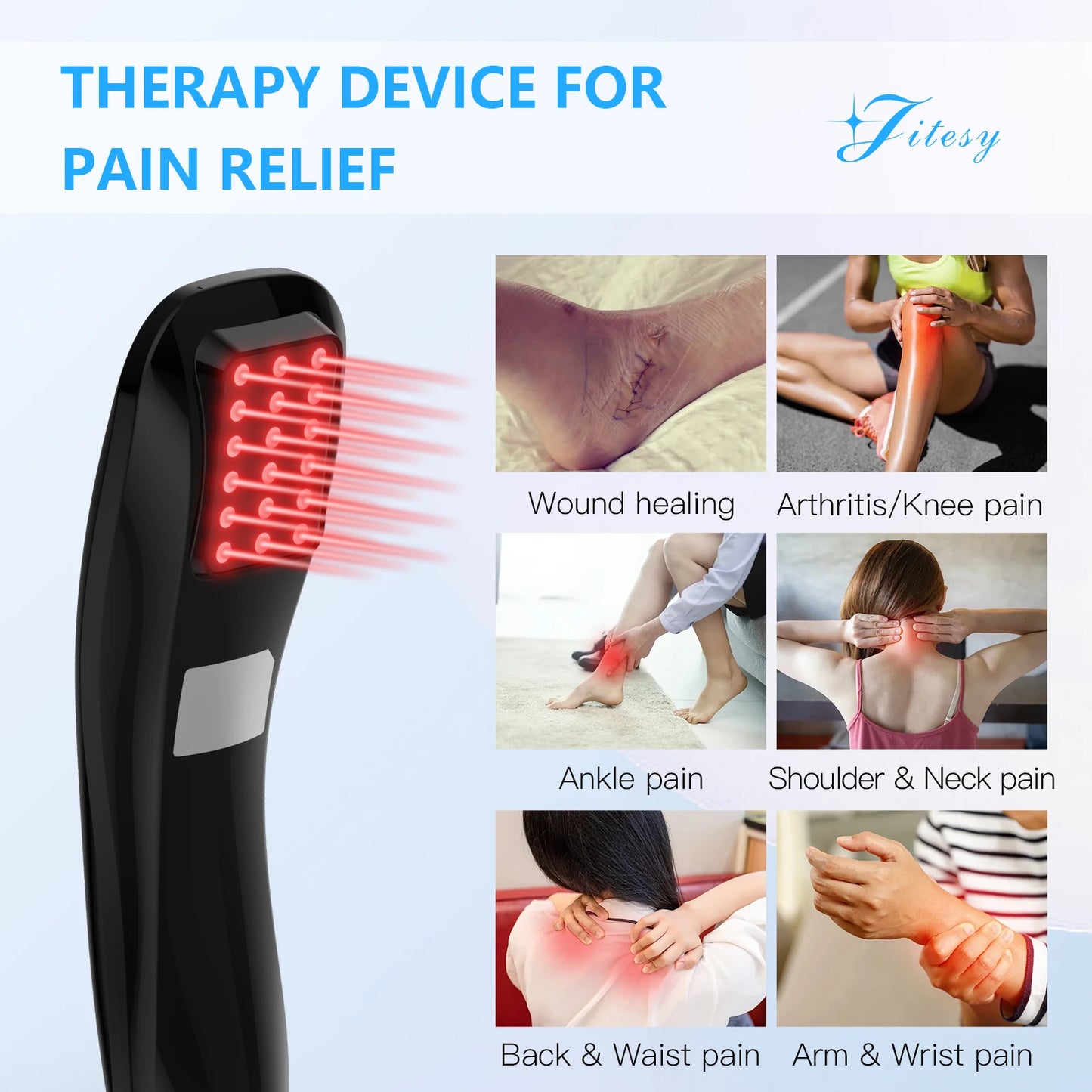 NEW 18x620nm Portable Laser Therapy for Body Pain Relief, Deep Tissue Relieve Pain, Joint and Muscle Care, Body Fast Recovery Health Care Supplies Medical Products