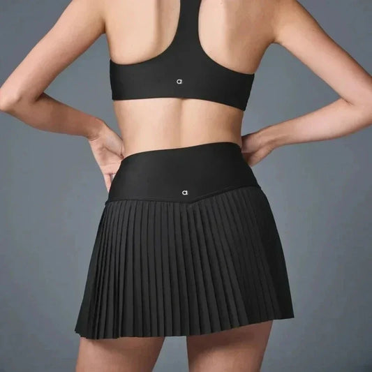 NEW Arrivals S-XL 4 Colors Yoga Skirts + Inner Pocket Shorts Women Fitness Elastic Running Workout Short Legging for Ladies Gym Sport Short Fitness Sportwear Golf Wear for Women