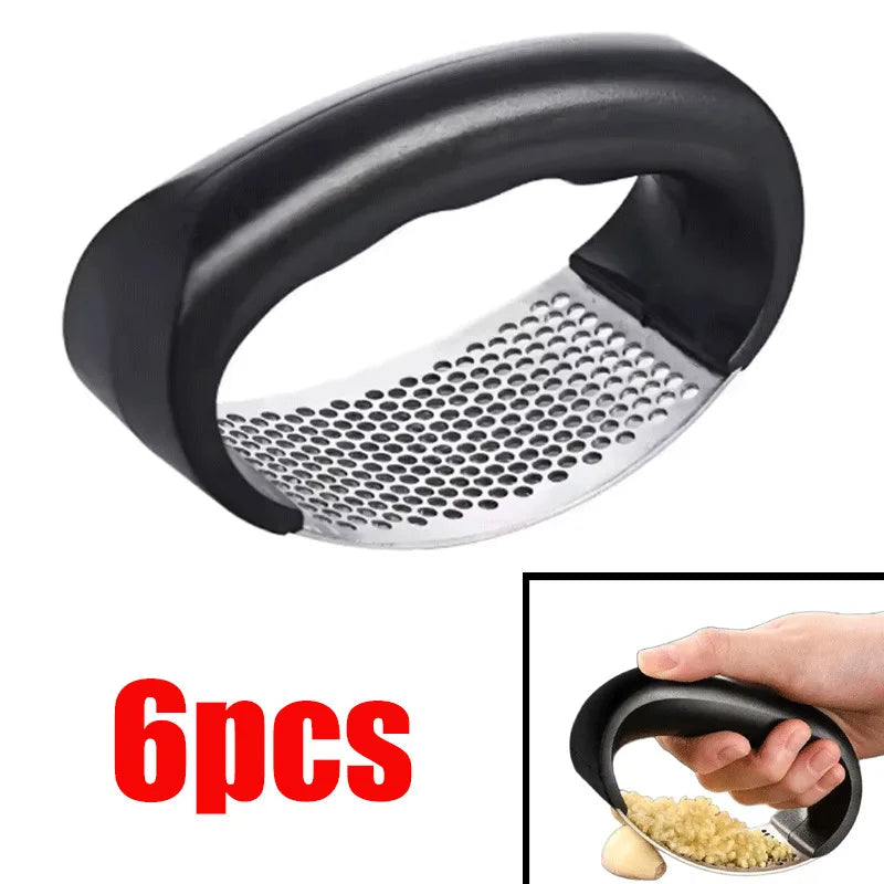 12 PCS Set Stainless Steel Garlic Press Crusher Manual Garlic Mincer Chopping Garlic Tool Fruit Vegetable Tools Kitchen Accessories
