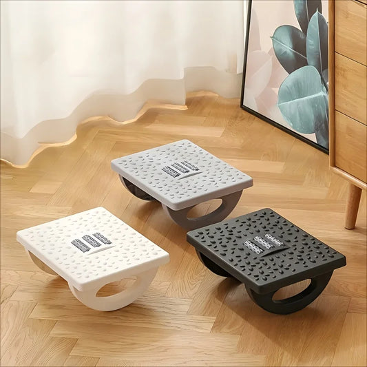 Under Desk Footrest, Oversized Desk Rotatable Footrest, Rocking Chair-Style Nursing Stool, Rocking Chair Balance Board, Ergonomic Design, Supports Posture, Suitable for Office Computer Gaming 32.5*25*13cm
