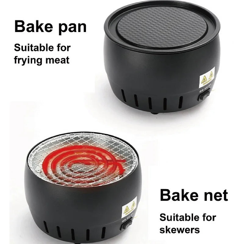 220V Electric Ceramic Stove Outdoor Mini Charcoal Barbeque Electric grill Multifunction Home Tea Brewer Boiling Water Heater