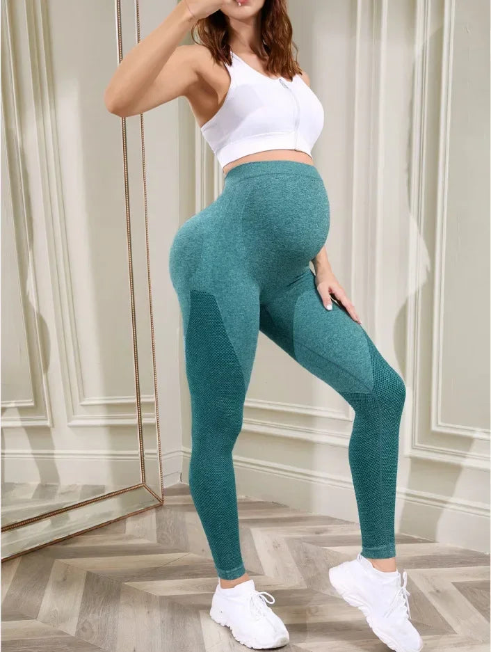 NEW Arrivals Women's Maternity Leggings Over The Belly Full Length Pregnancy Yoga Pants Active Wear Workout Leggings Outdoor Hiking Fitness Pants Pregnant Woman Sports Apparel Supplies