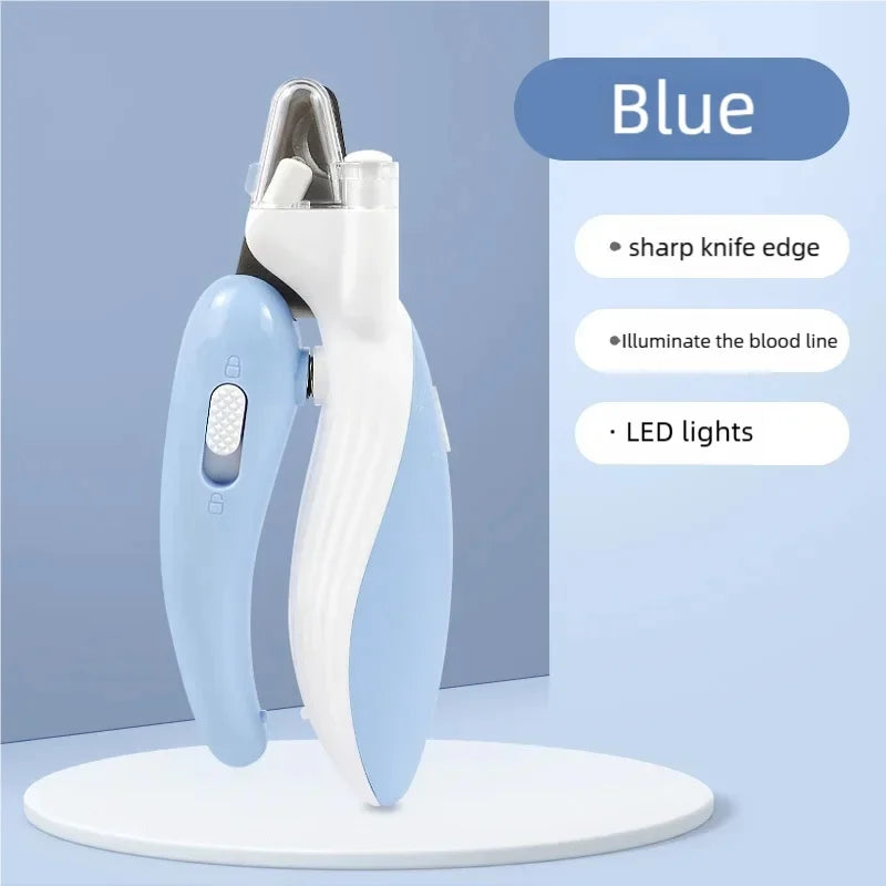 Professional Pet Nail Clippers for Dogs Cats & Small Animals LED Light Included Paw Nail Trimmer Grooming Scissors Pet Supply