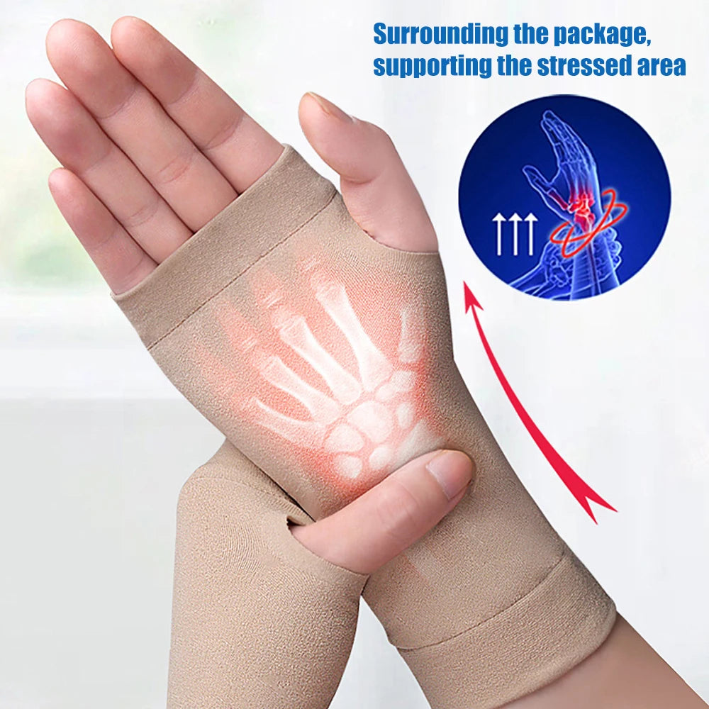 Wrist Compression Sleeves Breathable and Comfortable Carpal Tunnel Wrist Brace for Arthritis, Tendonitis, Sprains, Wrist Support Sports Accessories Health Care Supplies