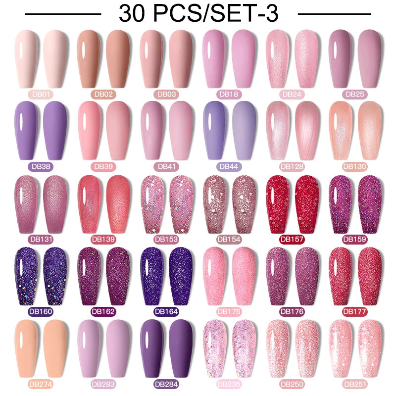 NEW Arrivals 24/40.120PCS Set Colors Gel Nail Polish Set Semi Permanent Hybrid Gel Varnish Set Base Top Coat Soak Off UV LED Nail Gel Kits Manicure Pedicure Accessories Nail Care Tools Sets Cosmetic Supplies