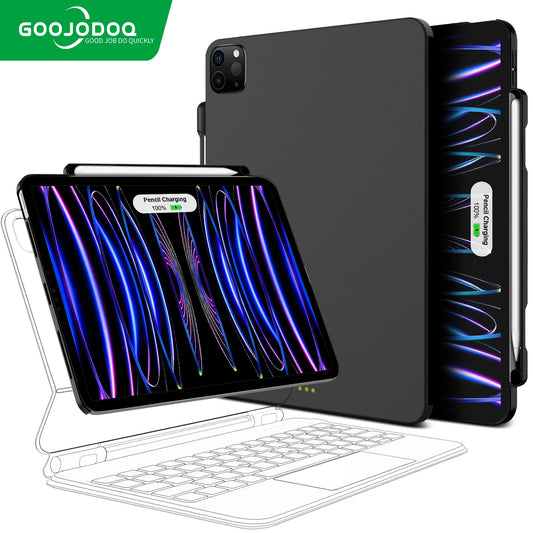 Magnetic Case for iPad Pro 11 Air 4 Air 5 iPad Pro 12 9 12.9 6th 5th 4th 3rd Gen Magic Keyboard Compatible Case Pencil Holder Computers Accessories Electronics Supplies
