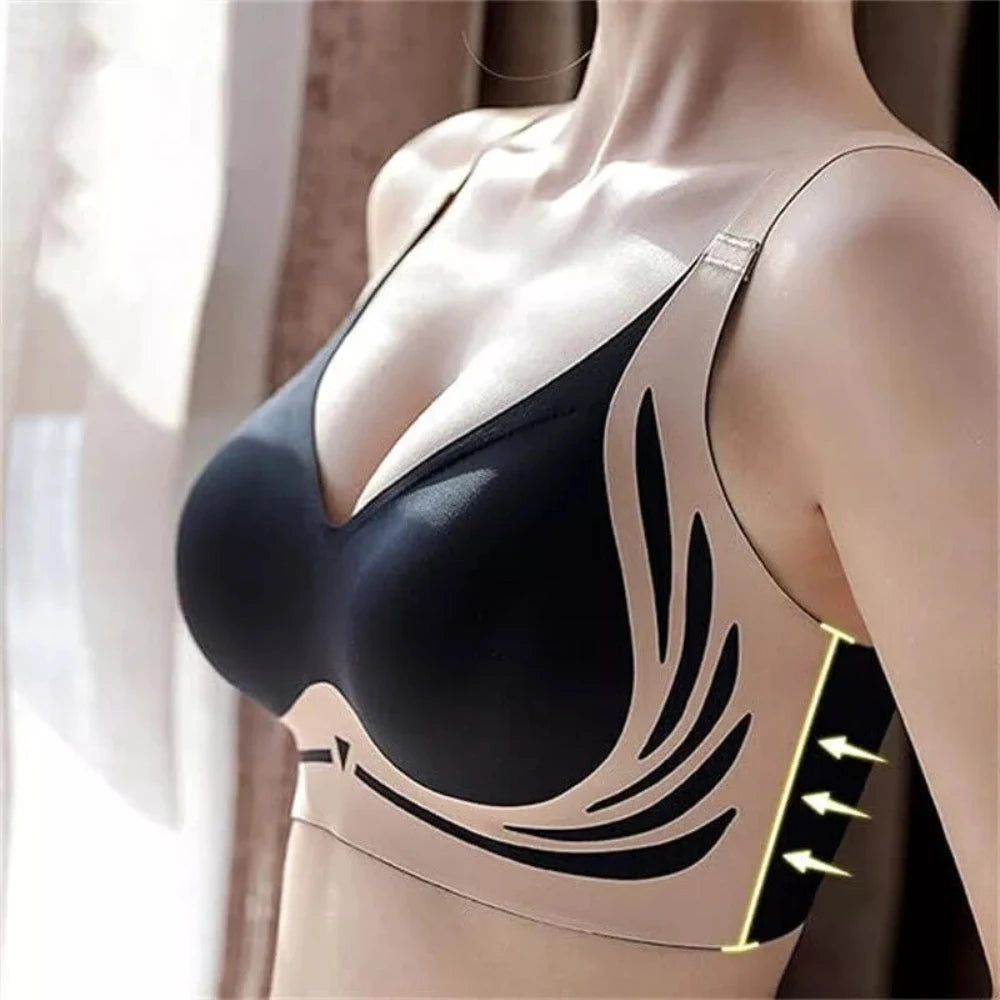 High Quality Seamless Sexy Bras Women Underwear Supplies Women Ladies Sexy Lingerie Fashion Clothing Products Brassiere Top 4 Color Adjustable Bra Female Push Up Supportive Bralette