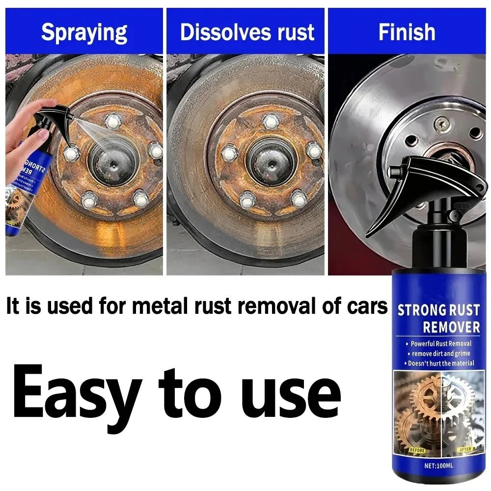 1/10 PCS Set Multifunctional Home Car 100ML Rust Remover Providing Surface Protection on Car Brake Pads Iron Metal Surface Shining Vehicle Parts Polishing Cars Trucks Motorcycle Cleaning Supplies Sets