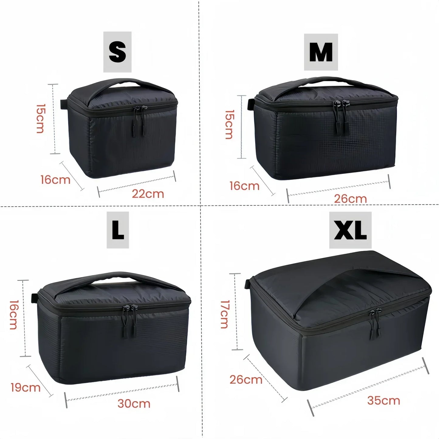 3/4/6 Grids Fishing Reel Bag Portable Outdoor Fishing Reel & Gear Bag Carry Storage Water-Resistant Fishing Tackle Bags