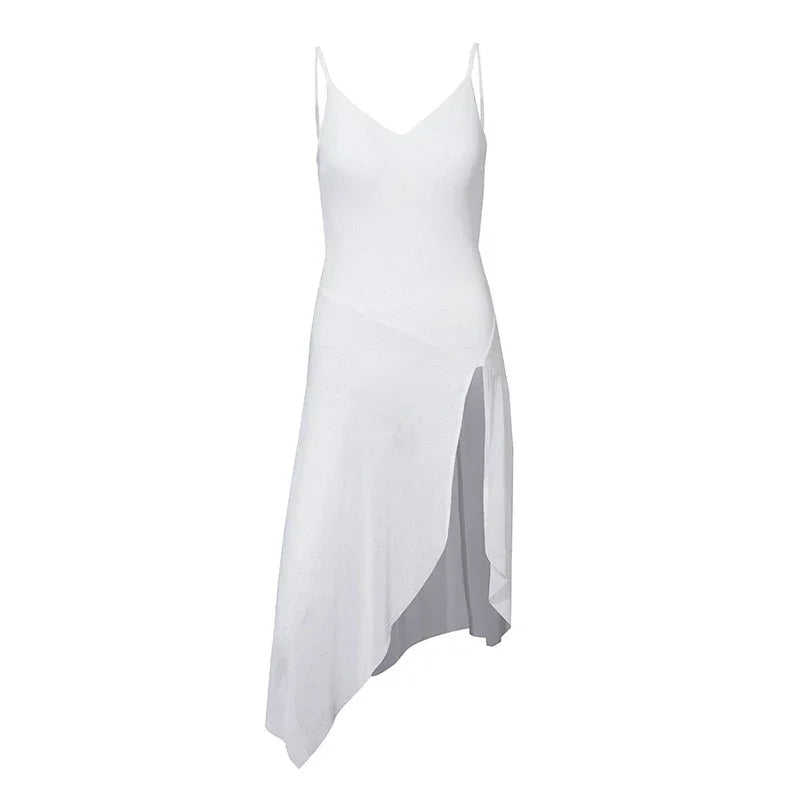 NEW Arrivals White/Black Sexy Latin Dance Dress Women Summer Black Suspender Sequin Dress Adult Rumba Tango Dance Performance Clothes Practice Ballroom Competition Dancing Dresses