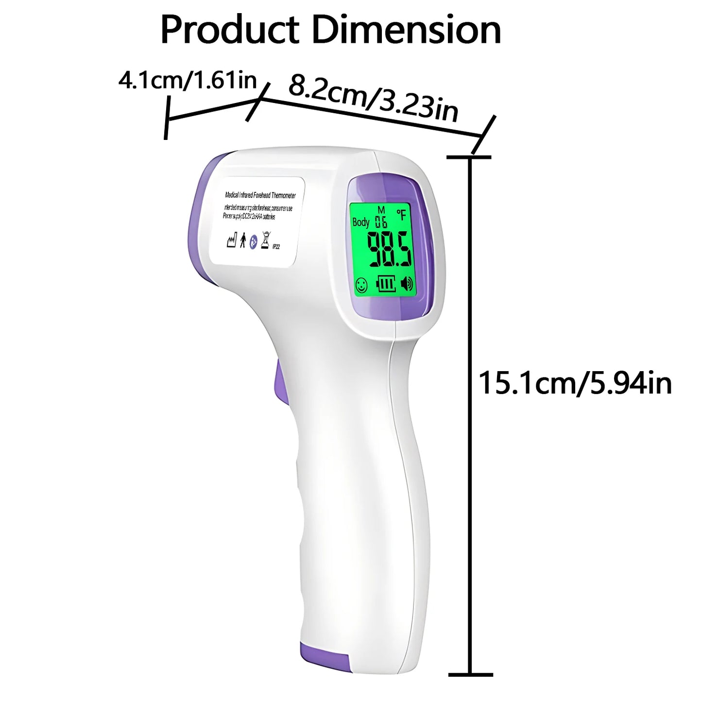 NEW Medical Fever Infrared Thermometer Digital Non-Contact Laser Thermometer Body Baby Adult Forehead Temperature Fever Measure Health Care Accessories