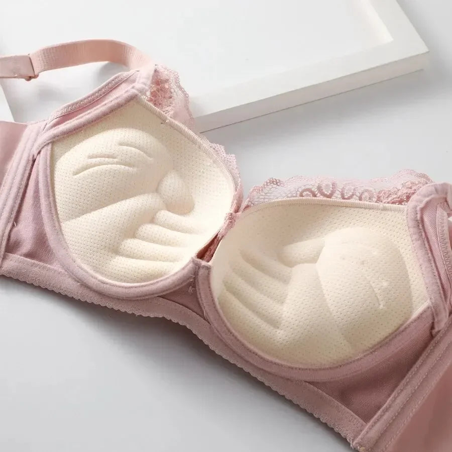 NEW Arrivals 5 Colors 8CM Thickened Non-Empty Cup Underwear Small Chest Gather Anti-Sagging Hand-Cup Build-In Bra Adjustable Women Bra Girls Underwear Apparel Accessories