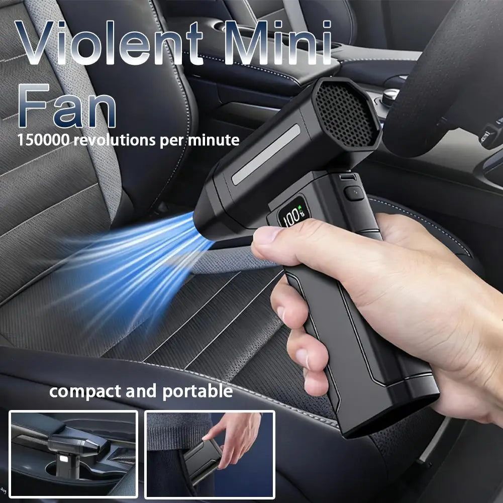 X8 Brushless Turbo Jet Fan Blower 150000RPM Powerful Electric Air Blower Vacuum Dust Cleaner Outdoor Blowing Snow Portable Dust Cleaner Violent Fan Cleaning Accessories
