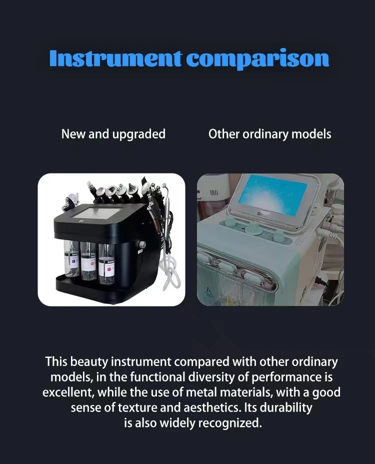 Korean New Benchtop Black Pearl 10-in-1 Multi-Functional Skin Management Integrated Instrument Cleaning Micro-Grinding Machine-08