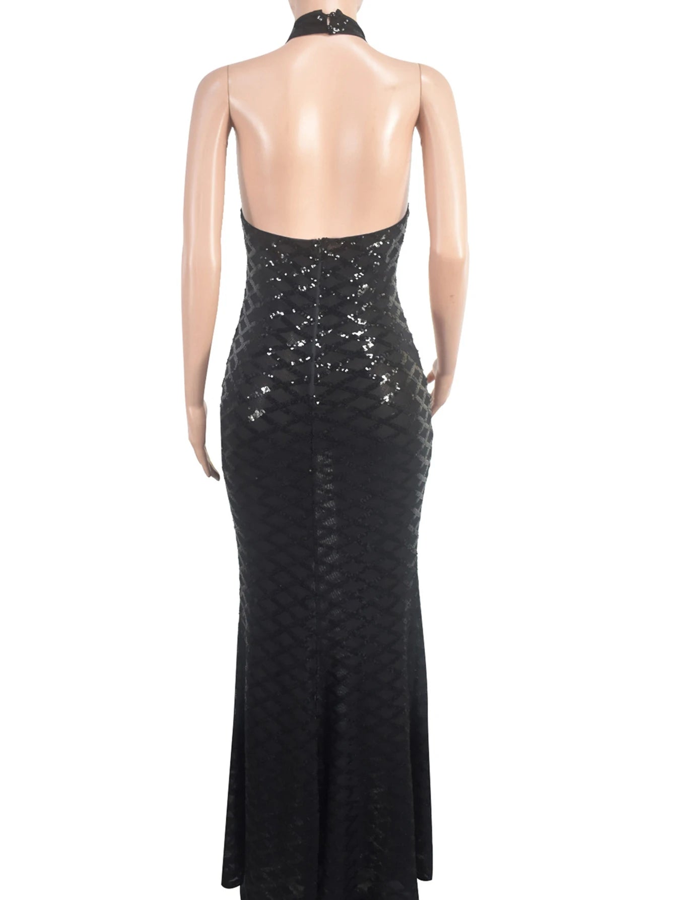 NEW Arrivals Sexy Black See Through Sequin Maxi Summer Dress Women  Bodycon Evening Beach Party Nightclub Birthday Party Dress Luxury Evening Long Dresses Girls Ladies Sexy Apparel Supplies