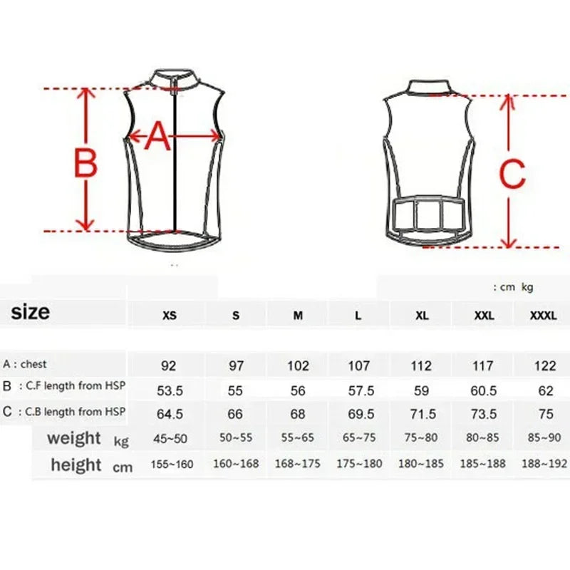 NEW Arrivals S-3XL Plus Size Original Merida Cardigan Chest Vest Cuts Wind Cycling Waterproof Running Vest Man Sleeveless Cycling Jersey Men Summer Men's Vests Sports Apparel Accessories