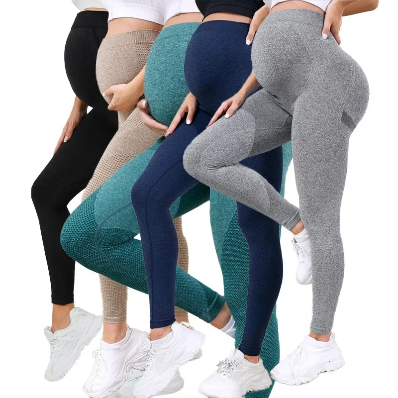 NEW Arrivals Women's Maternity Leggings Over The Belly Full Length Pregnancy Yoga Pants Active Wear Workout Leggings Outdoor Hiking Fitness Pants Pregnant Woman Sports Apparel Supplies
