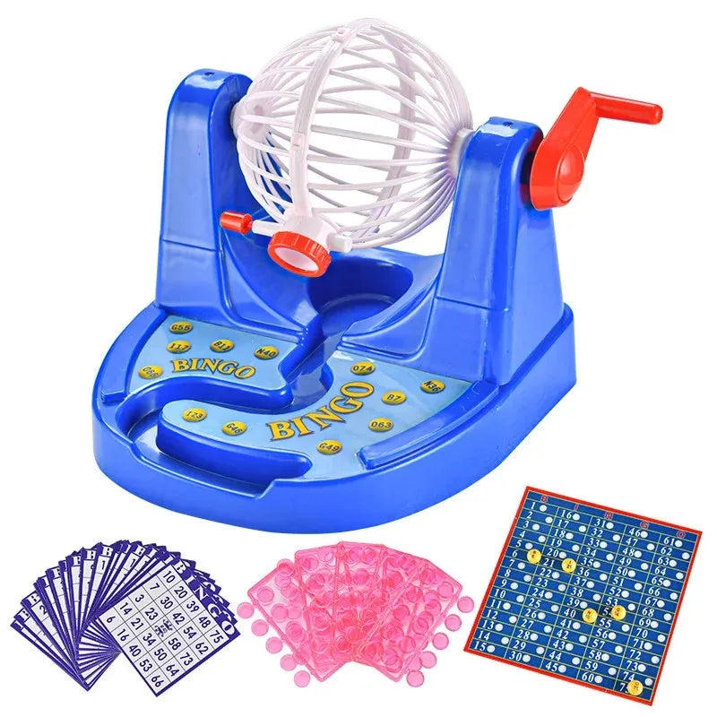 Family Party Game Table Toy Simulation Bingo Lottery Machine Set Draw Lottery Board Game Parent-child Fun Interactive Toys