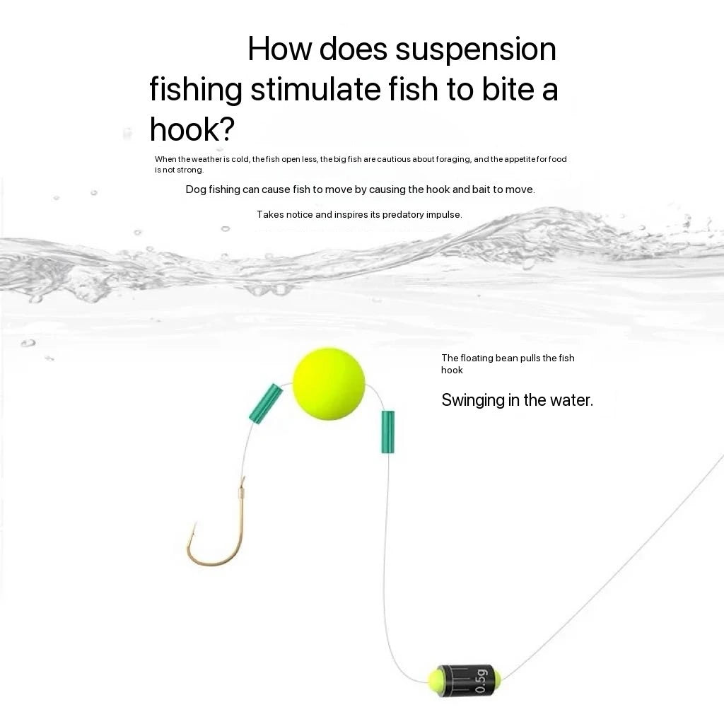 5 PCS Set of Anti-Backlash Short Sub-Line Double Hook Tied and Finished Golden Sea Sunset European Hovering Tease Fishing Accessories Tool Sets
