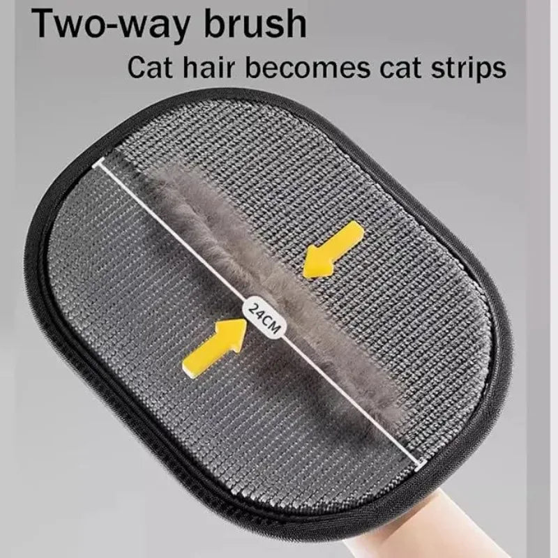 3 PCS Set Pet Hair Removal Mitts Cat Hair Remover Brush Sticking Device Home Hair Scraper Reusable Cat Grooming  Electrostatic Gloves Pets Grooming Sets Hair Care Accessories