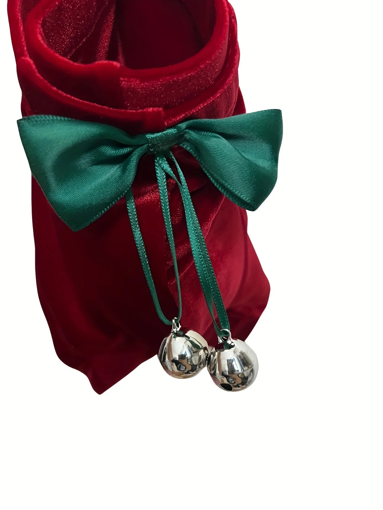 NEW Arrivals 2PCS Velvet Set S-3XL Plus Size Free Christmas Boxer + Hat 】1Set Men's High-Quality Velvet Sexy Underwear, Featuring Bowknot and Bell Christmas Design