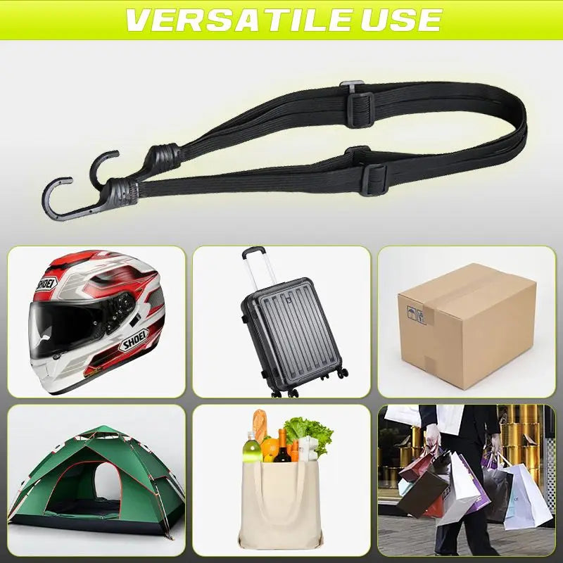 60CM Motorcycle Helmet Straps Motorcycle Accessories Hooks Luggage Retractable Elastic Rope Fixed Strap Motos Helmet Luggage Net