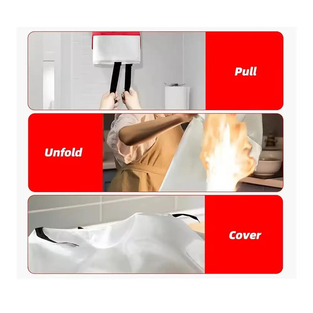 NEW Arrivals 2M Fire Escape Emergency Blankets Square Durable Fiberglass Retardant Fire Tent Boat Emergency SOS Blanket Fire Safety Products