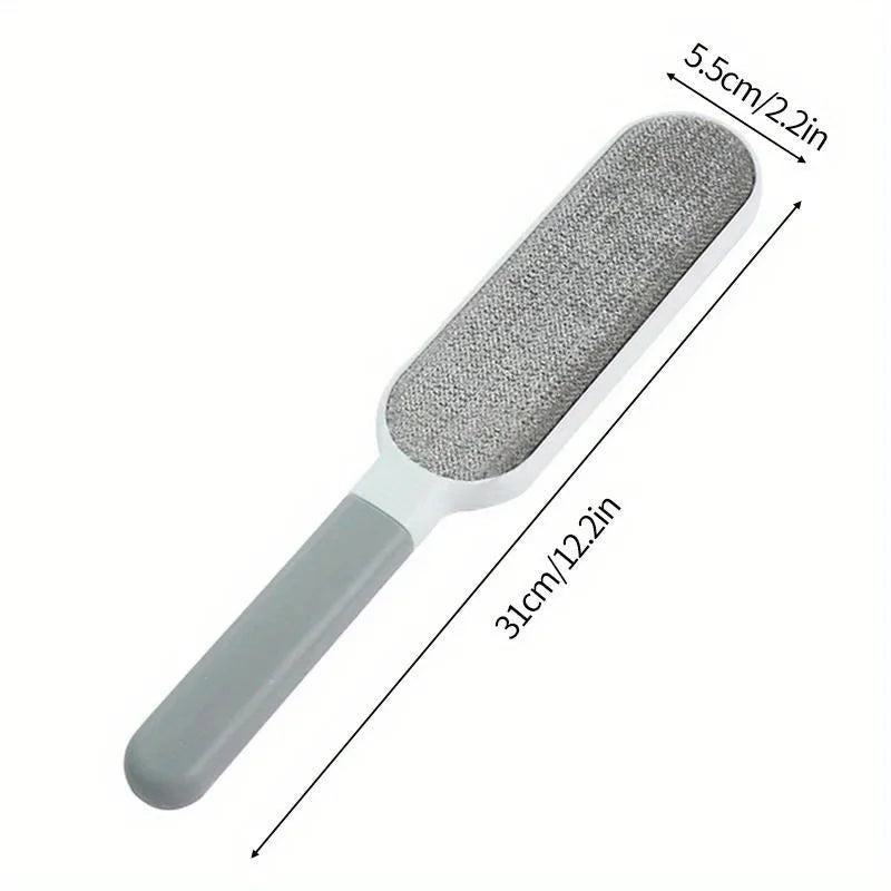 31cm (12.2inch) Long Double-Sided Pet Hair Remover, Manual Electrostatic Sticky Lint Brush, for Cat, Clothing, Sofa, Furniture,  Carpet Cleaning