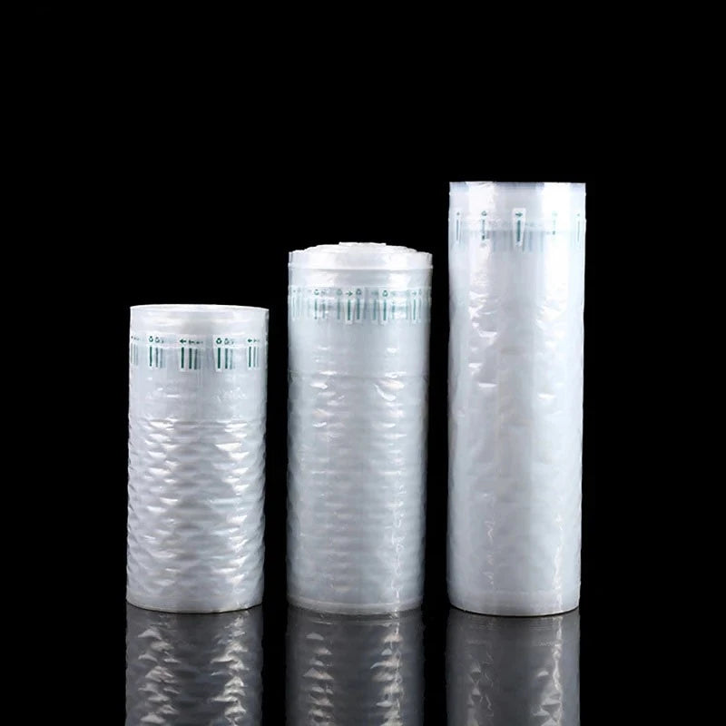 NEW Arrivals 30M-50M Inflatable Air Buffer Plastic Packaging Bump Filling Air Column Protective Bubble Bag Anti-Pressure Shock Express Mail Pocket Roll with Pump
