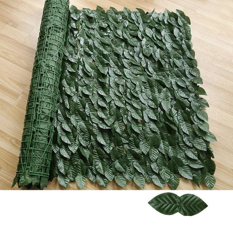 NEW Arrivals 50×500cm Leaf Fence Ivy Privacy Screen Balcony Privacy Garden Leaves Fence Artificial Hedge Apple Leaf Outdoor Fence Decoration Accessories Home Supplies