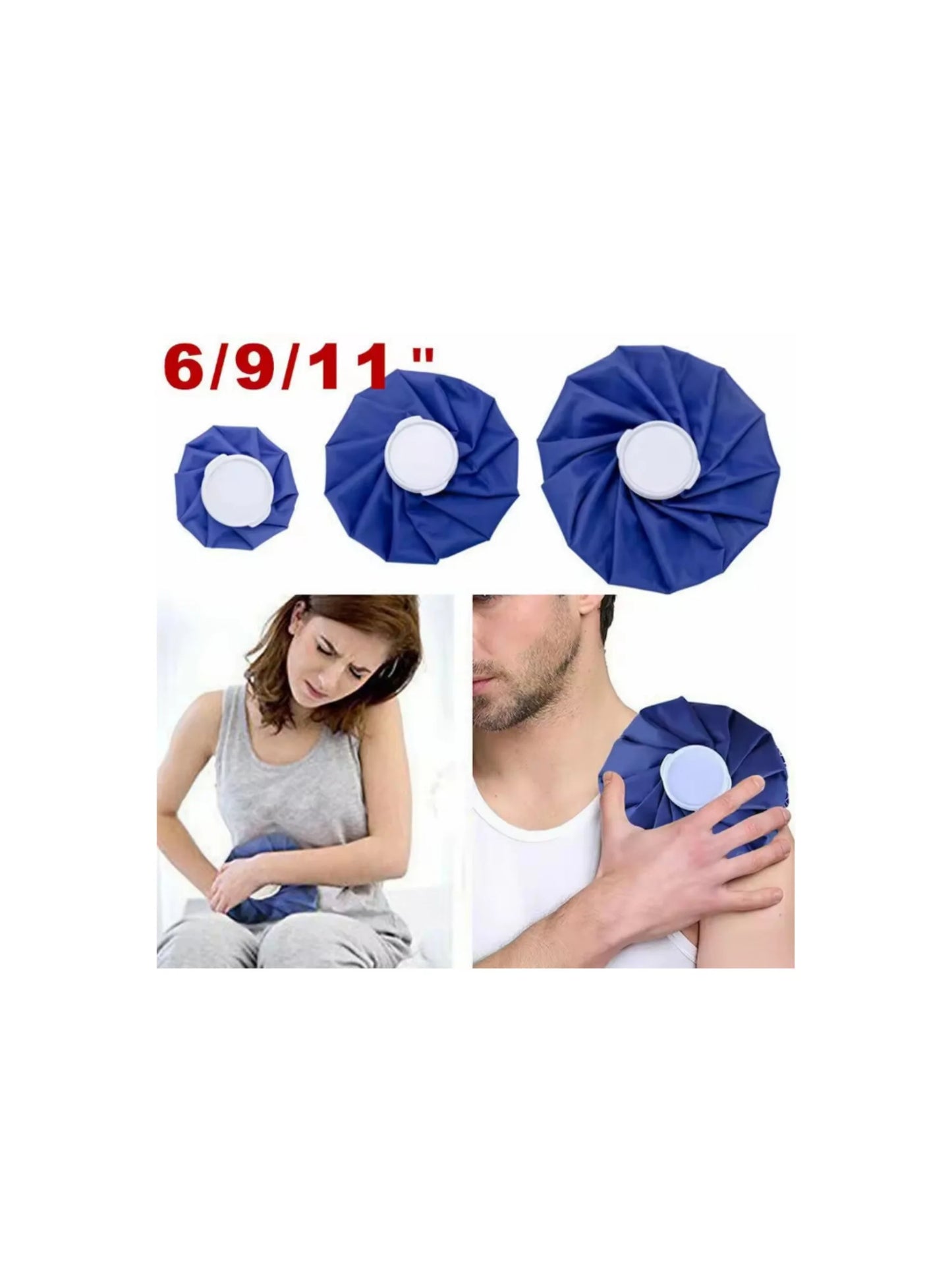NEW 6/9/11 Inch Cold/Hot Water Pack Ice Bag for Sports Injuries Therapy Pain Relief Shoulder Knee Neck Health Care Accessories