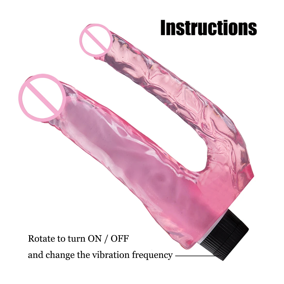 Vibrating Double Dildos Double Penetration Vagina and Anus Soft Skin Feel Phallus Huge Dick Erotic Big Penis Sex Toys for Women