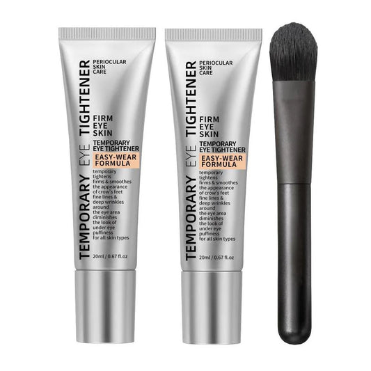 NEW Instant Firm Korean Eye Cream + Brush Set Instant Under Eye Tightening & Depuffing Cream, Helps Smooth Fine Lines & Reduce Puffiness Dark Circles Women Eye Care Supplies