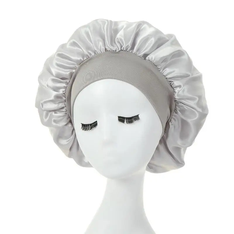 Silky Satin Lined Bonnet Sleep Cap Stay On All Night Hair Wrap Cover Slouchy Beanie For Curly Hair Protection For Women And Men