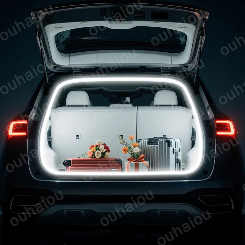 Full Set For MG HS Trunk Light Modification Light Atmosphere Lights White Warm White Rear Trunk LED Light Bar