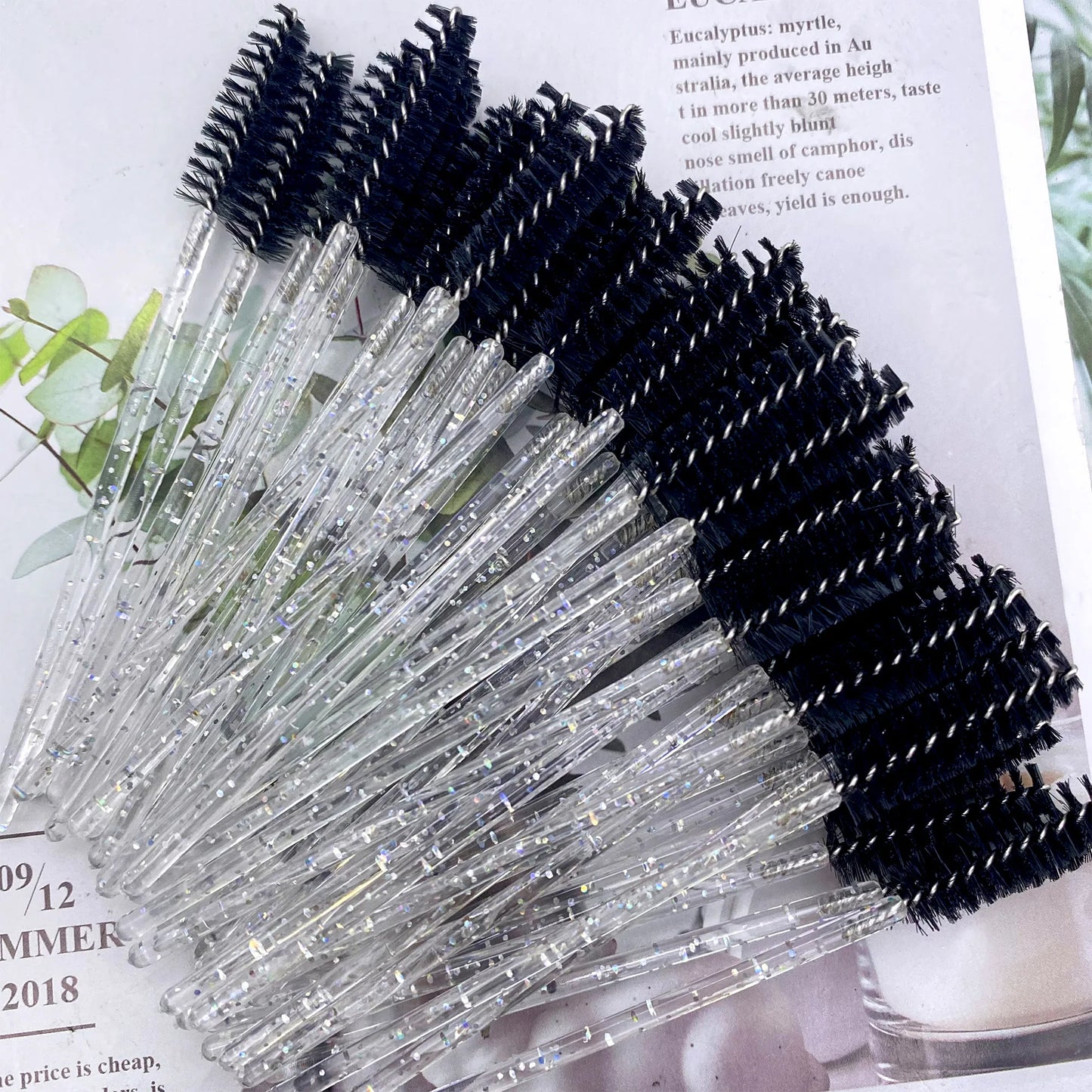 NEW Arrivals 500 PCS Set Transparent/Black/Mixed Color Eyelashes Brushes Set Disposable Lash Mascara Brush Lashes Extension Eyebrow Wands Applicator Make-Up Tools Women Cosmetic Accessories