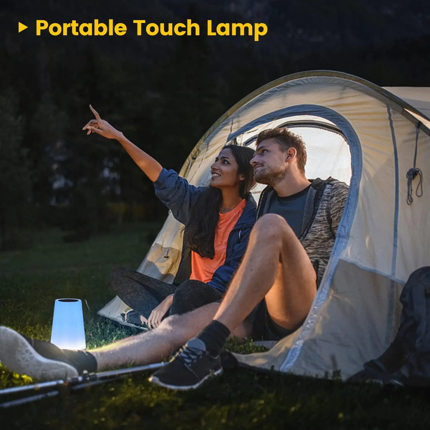 13 Colors Changing Night Light Remote Control Touch USB Rechargeable RGB Night Lamp Dimmable Lamp Portable Table Bedside Lamp