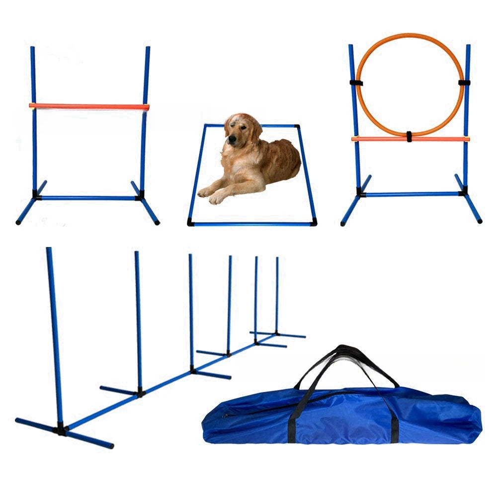 Pet Dog Agility Trainings Set Jumping Bar Dog Obstacle Training Equipment Hurdle Training Dog Training Device Pet Dog Supplies