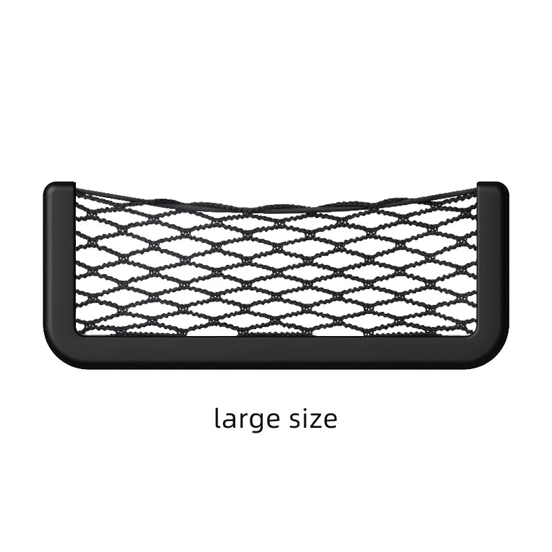 Universal Car Organizer Mesh Bag Elastic Wallet Mesh Phone Holder For Mercedes BMW Toyota Corolla Prius Yaris Rav4 CHR Aygo Hilux Raize Camry Cars Interior Accessories