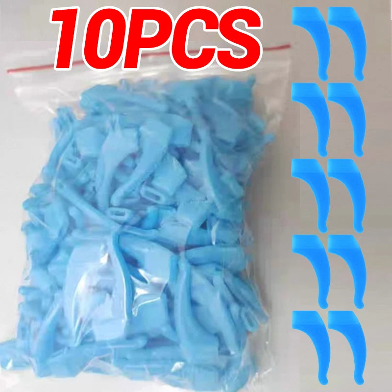 100 PCS Set Anti-Slip Silicone Ear Hooks Glasses Eyeglasses Leg Elastic Ear Grip Stopper Bracket Fastener Accessories Temple Anti-Fall Eyewear Holder Women Men Optical Accessories